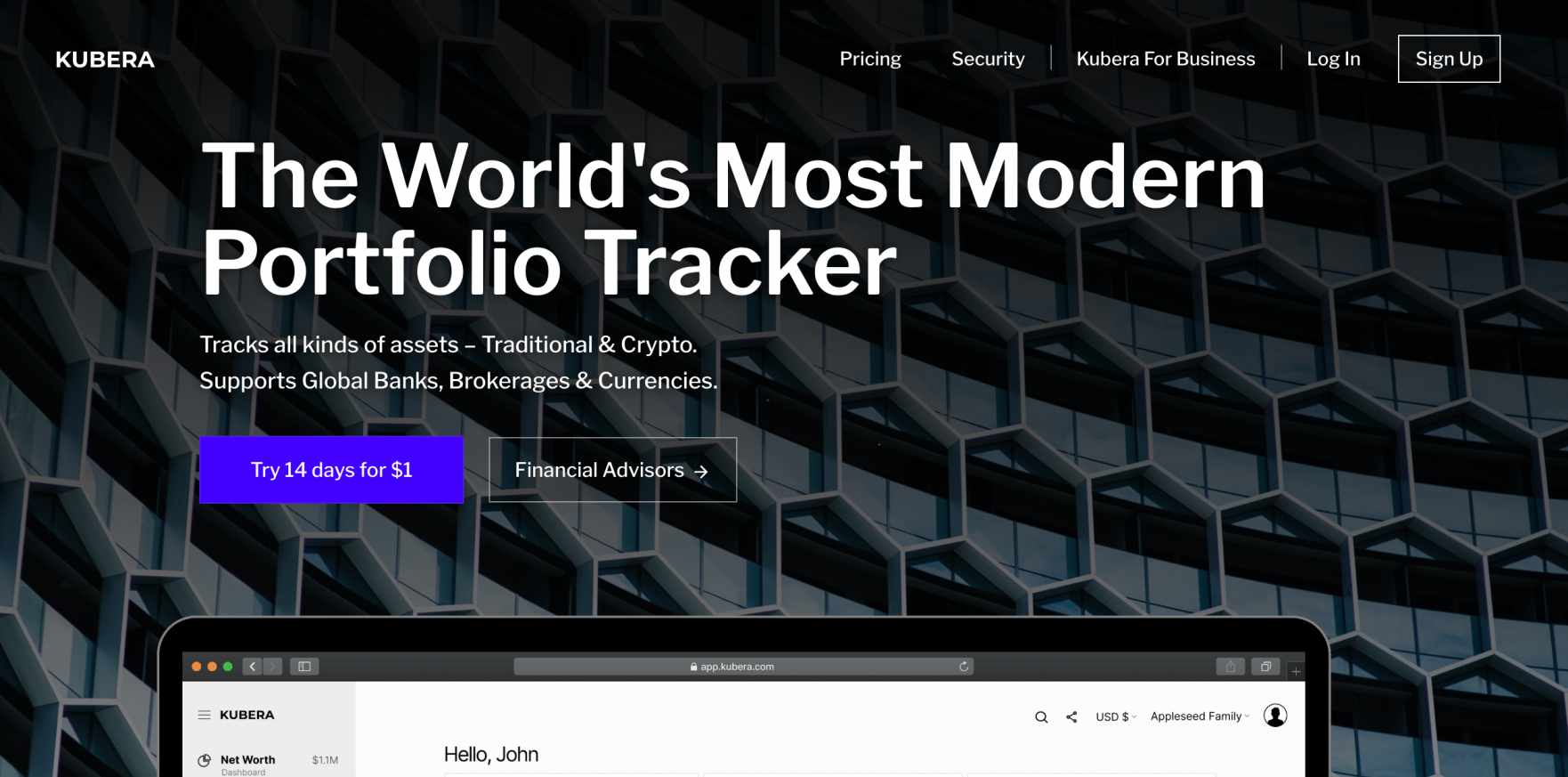 Kubera portfolio tracker review
