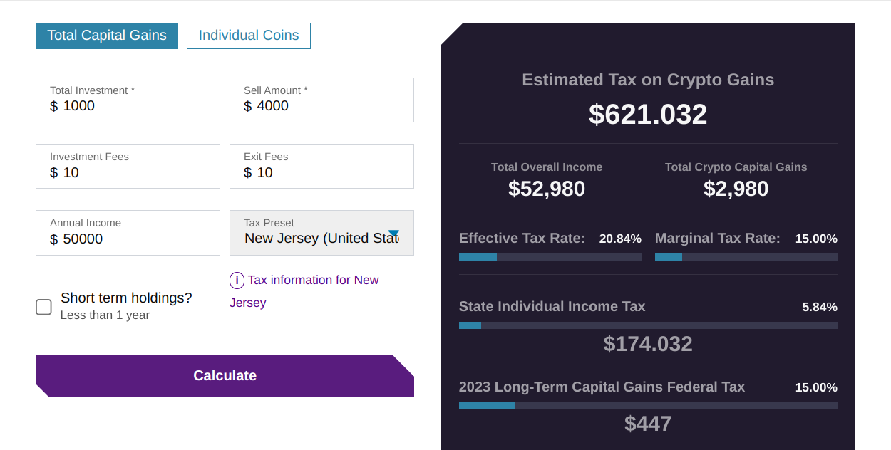 btc capital gains calculation