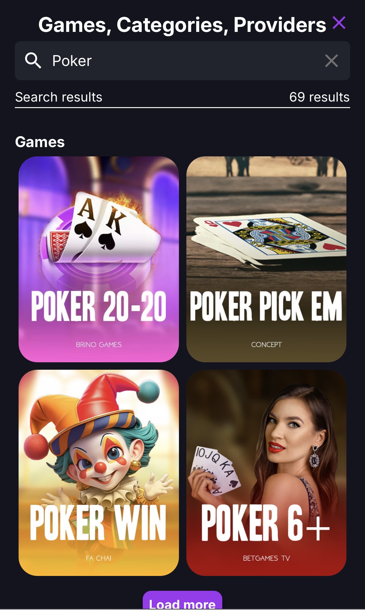 poker games