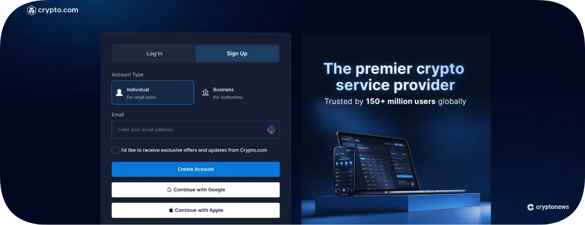 signup crypto.com
